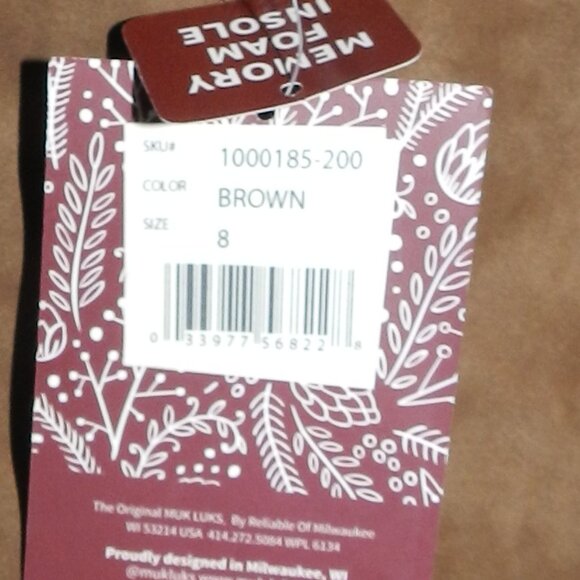 MUK LUKS Women's Logger Whistler Boots Brown NWT🆕SHIPS FAST 🏃‍♀️⚡😮‍💨⚡🚚 - Picture 14 of 15